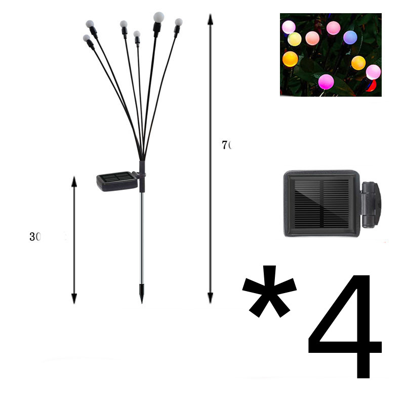 Solar LED Garden Lights with Adjustable Spheres – Waterproof Outdoor Lighting for Flower Beds and Walkways