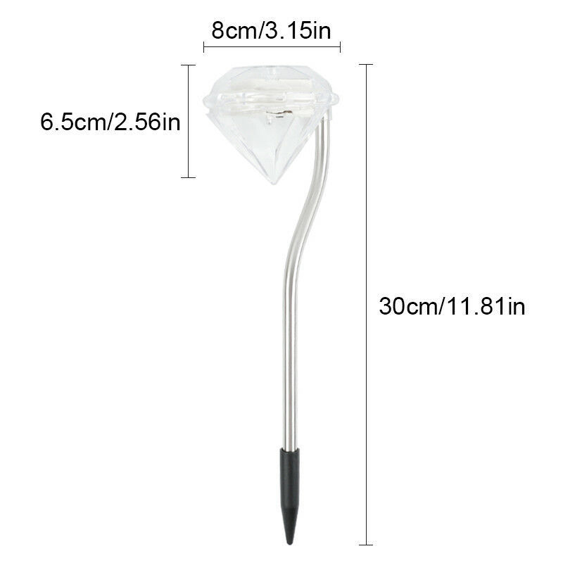 Diamond-Shaped Solar LED Garden Light – Outdoor Decorative Lamp for Illumination and Landscaping