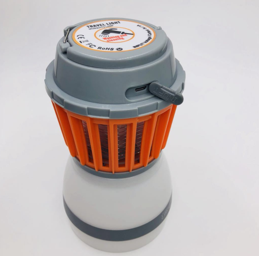 Solar Led Mosquito Lamp with Integrated Lantern - Effective Insect Protection and Lighting for the Garden and Camping