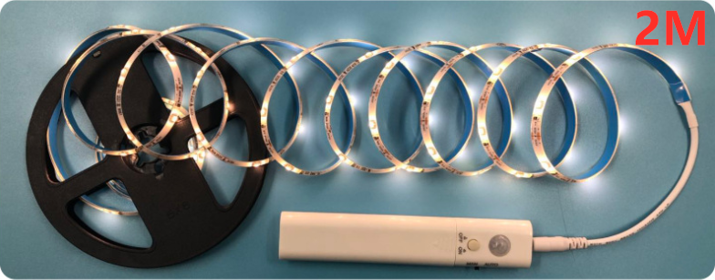 Flexible LED Light Strip with Remote – 2 Meter Decorative Lighting for Shelves and Cabinets