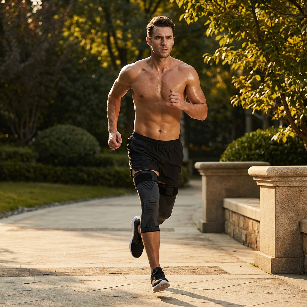 Elastic Knee Brace with Compression – Non-Slip & Stabilizing