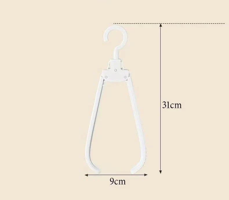 Space-Saving Foldable Clothes Hanger