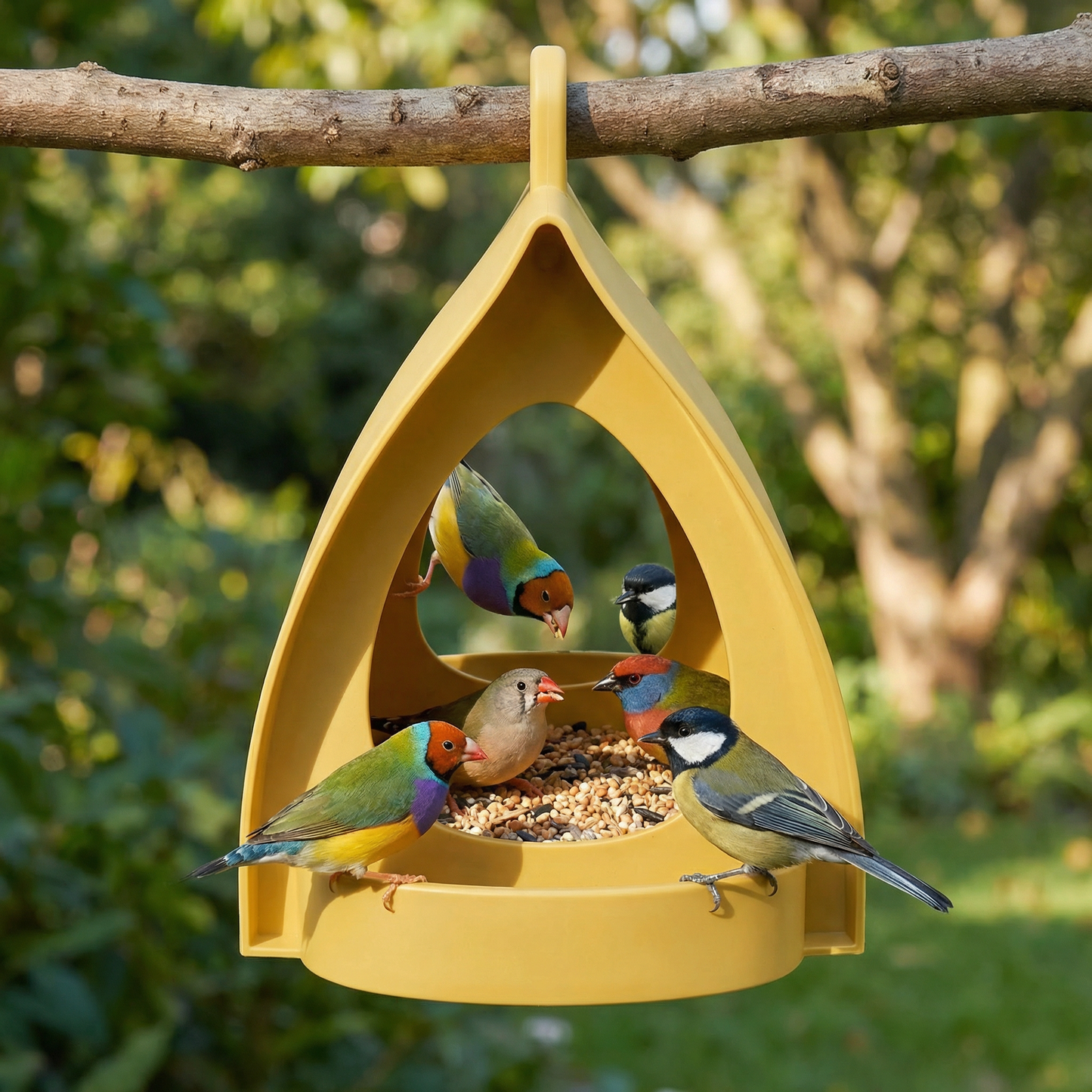 Hanging Bird Feeder – Large Capacity for Garden & Balcony