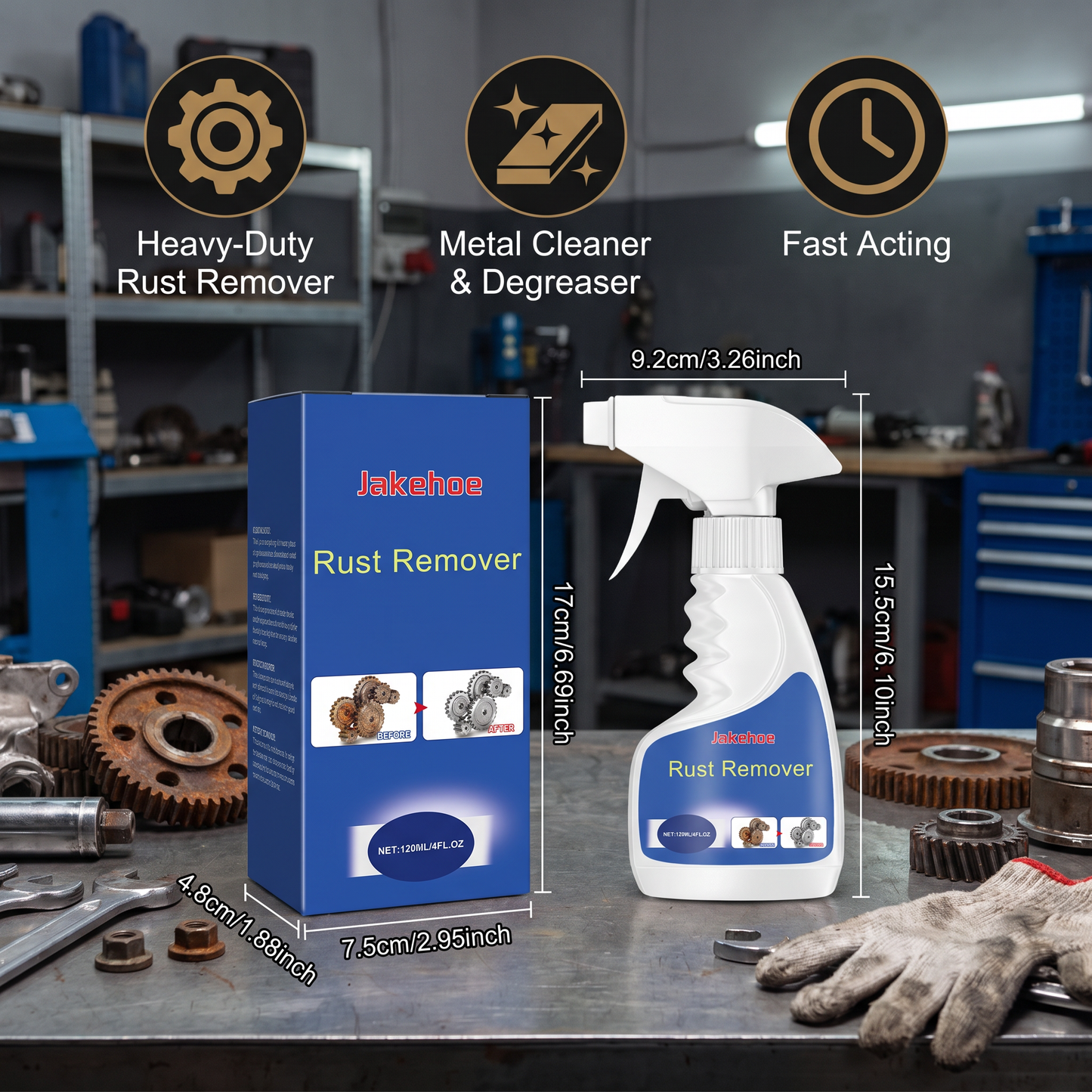 Heavy-Duty Rust Remover – Metal Cleaner & Degreaser