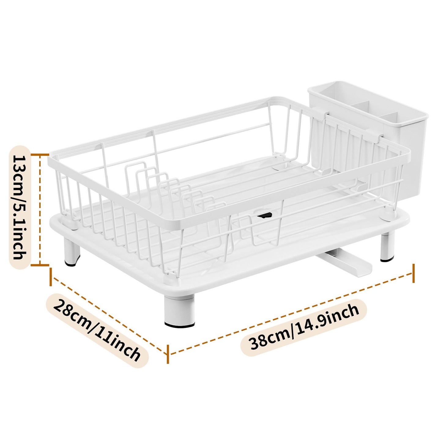 Efficient Dish Dryer With Drainage