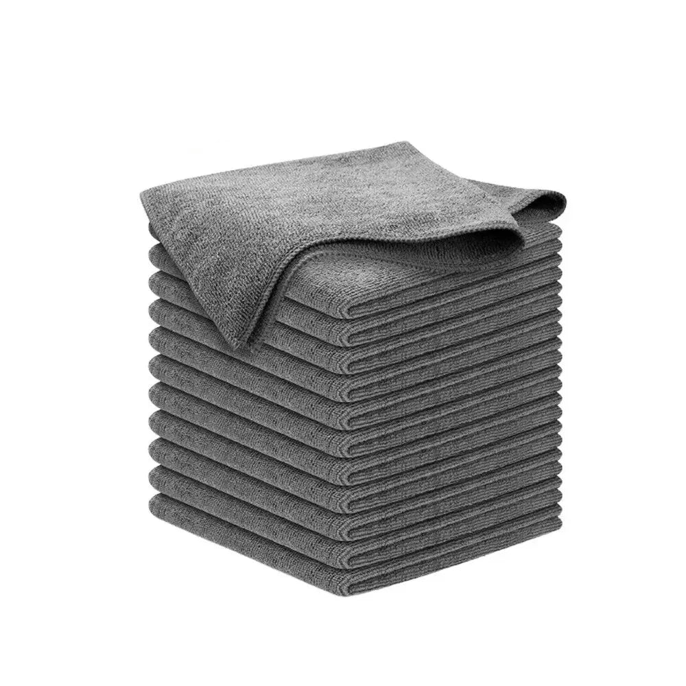 Premium Microfibre Cleaning Cloth Set – 10 Pieces for Streak-Free Shine