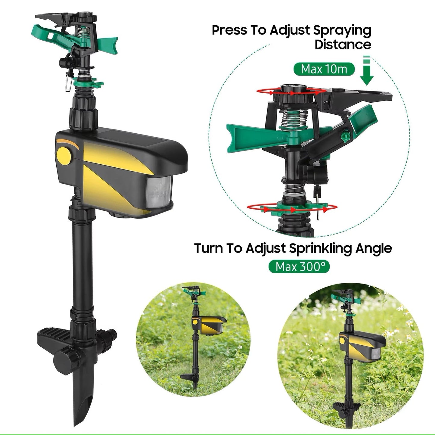 Adjustable Garden Irrigation Sprinkler β Portable Watering System with Stand