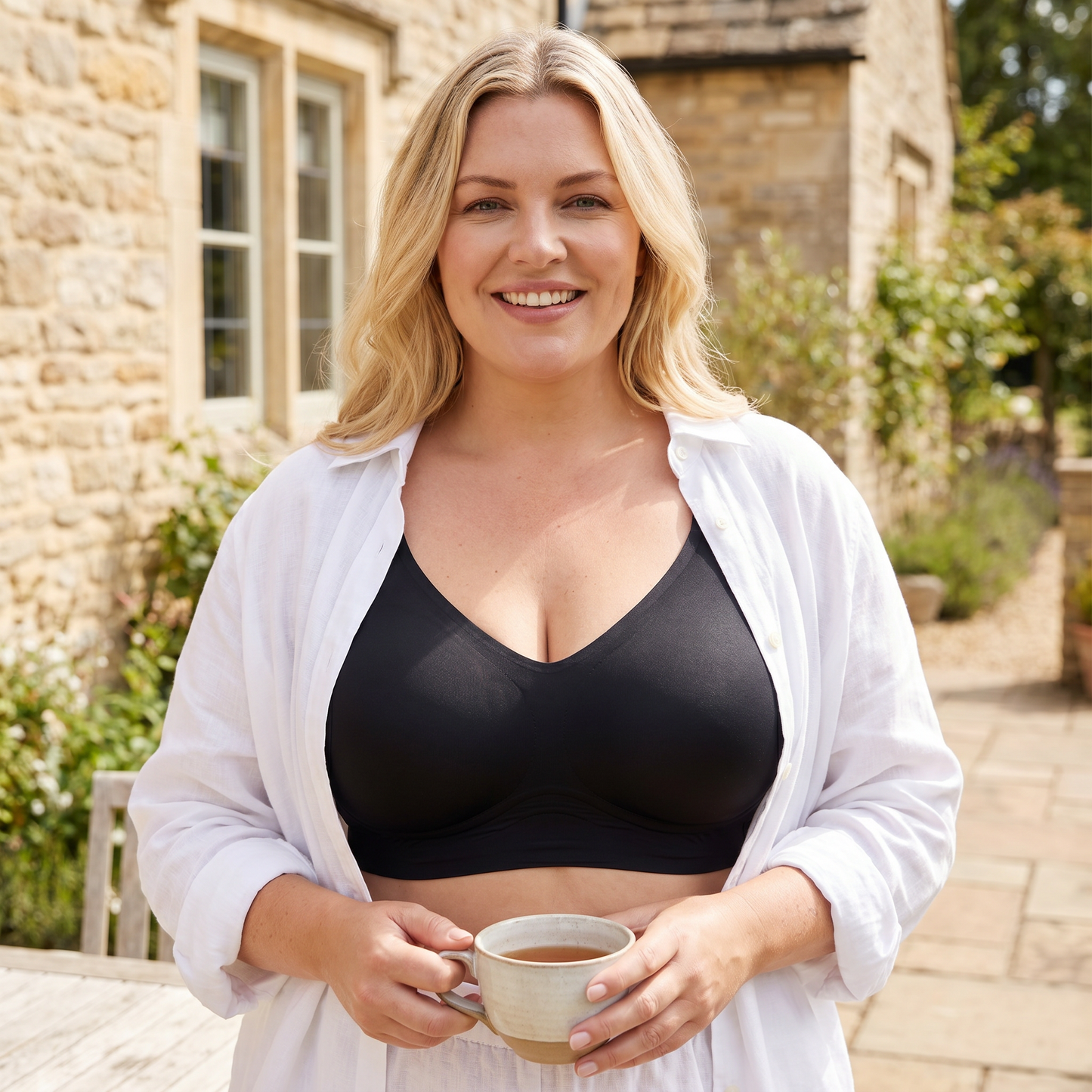 Seamless Full-Coverage Bra – Supportive Lift for Plus Sizes