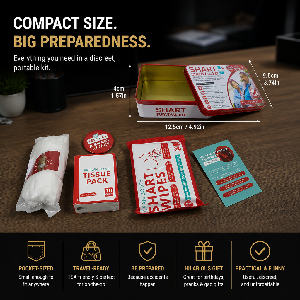 Funny Shart Survival Kit – Ultimate Poop Prank Gift Set