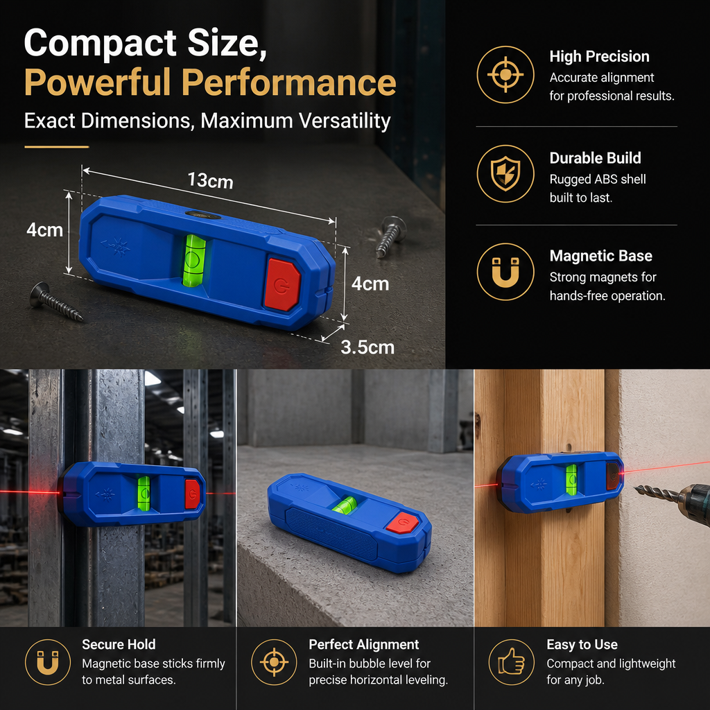 3-in-1 Magnetic Laser Level & Stud Finder