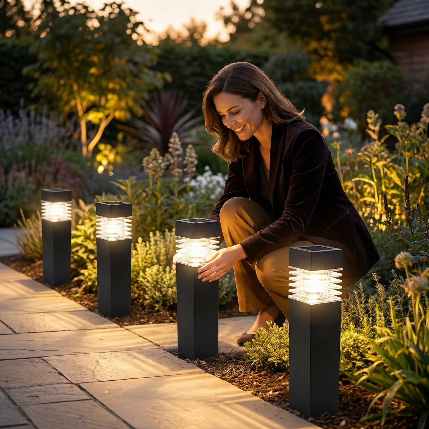 Solar LED Ground Lights – Waterproof Garden Lights for Pathway, Lawn & Patio