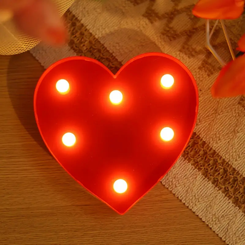 Illuminated PLED Letters, Numbers, and Symbols – Warm White Light Decorations for Parties and Home