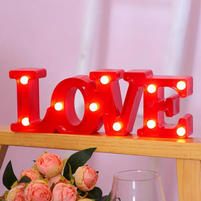 Illuminated PLED Letters, Numbers, and Symbols – Warm White Light Decorations for Parties and Home