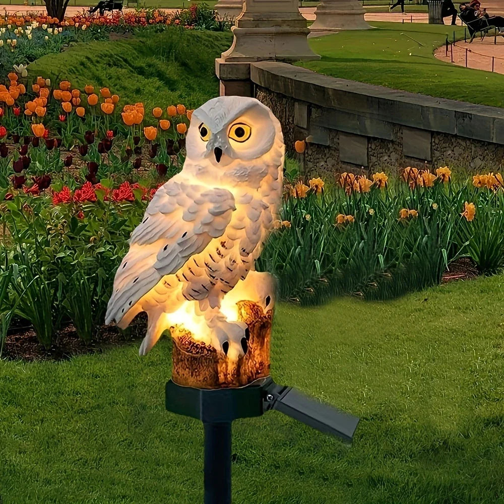 Weatherproof Solar LED Owl Garden Light – Outdoor Lighting for Patio, Balcony & Garden