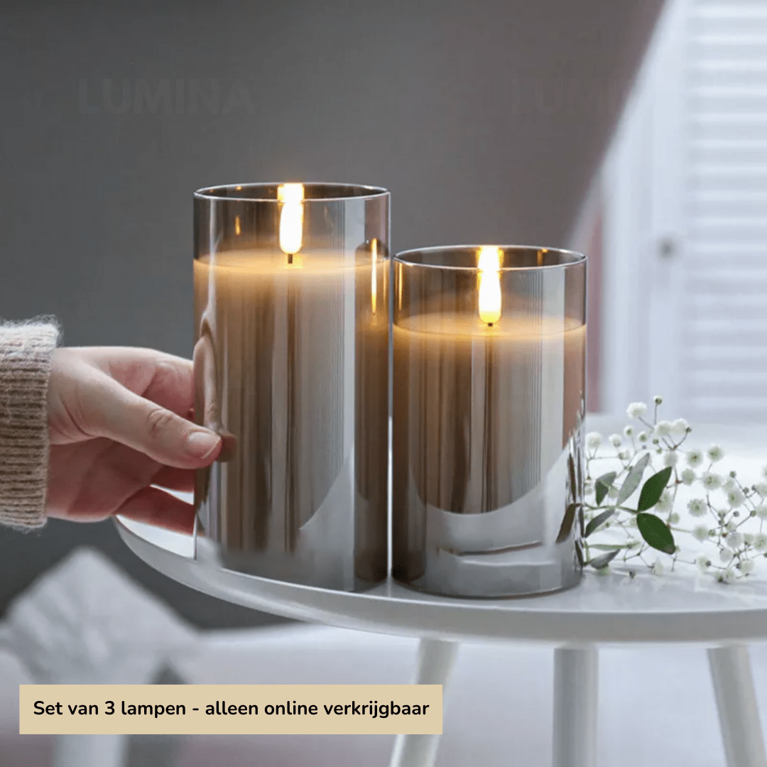 Realistic Flickering LED Candles with Wax Design