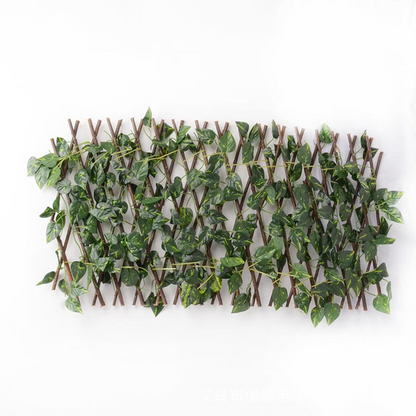 Expandable Ivy Garden Fence – Artificial Privacy Screen for Outdoor Spaces and Patios