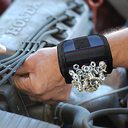 Magnetic Wrist Tool Holder - Convenient Storage for Screws, Nails, and Small Tools