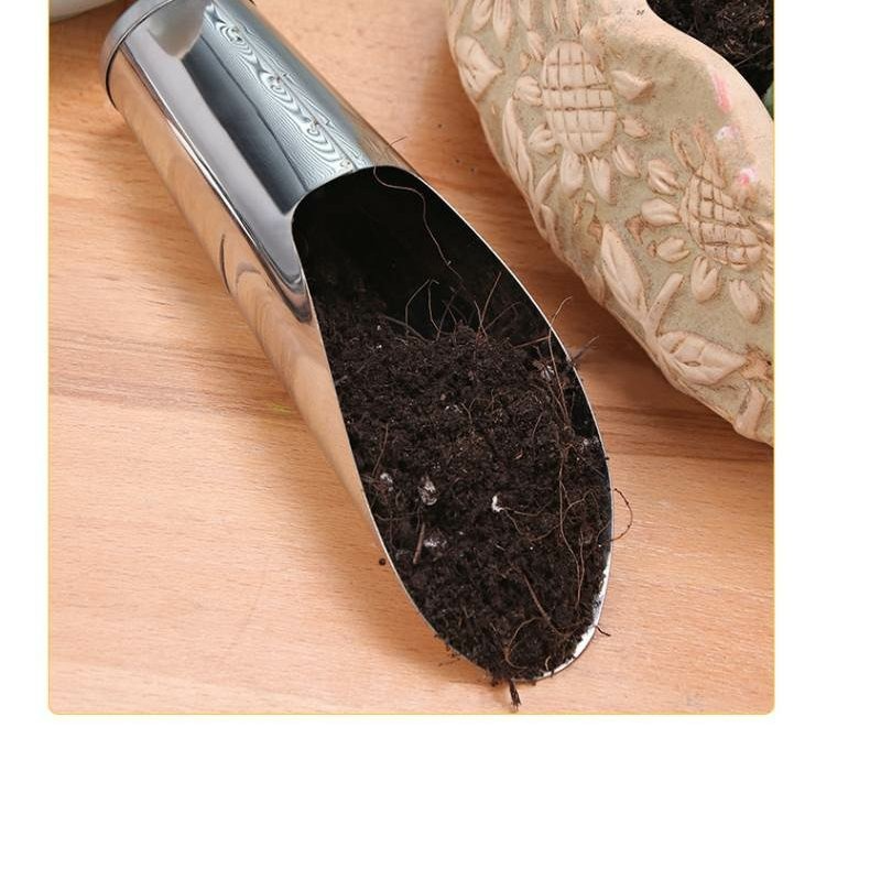 Durable Stainless Steel Planting Shovel – Strong Gardening Tool for Soil and Pots