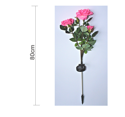 Solar-Powered Garden Rose Lights – Decorative Outdoor Lighting with Solar Panel
