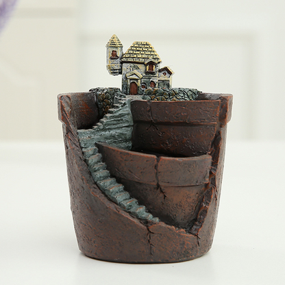 Mini Bonsai Plant Pot – Decorative Succulent Container for Micro Gardens and Landscapes
