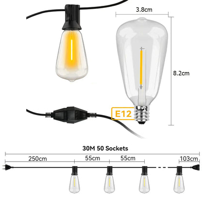 Weatherproof LED String Lights