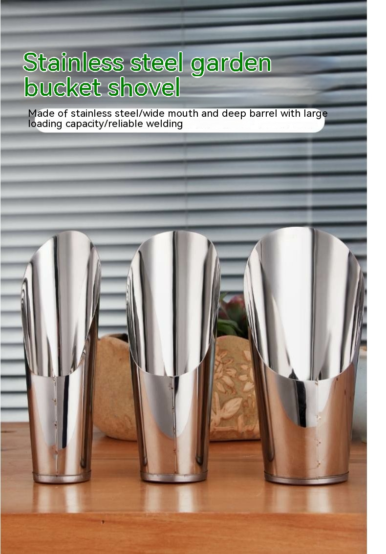 Durable Stainless Steel Planting Shovel – Strong Gardening Tool for Soil and Pots