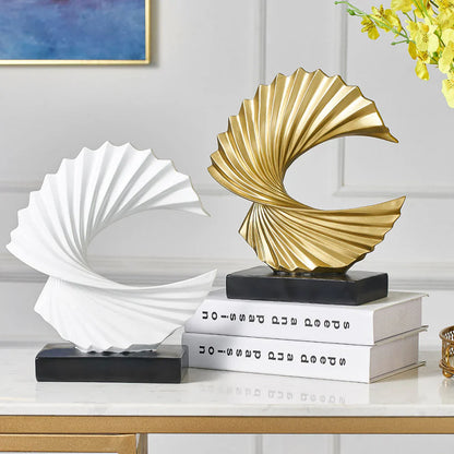 Elegant Spiral Sculpture - Modern Home Decor Art Piece for Living Room & Office