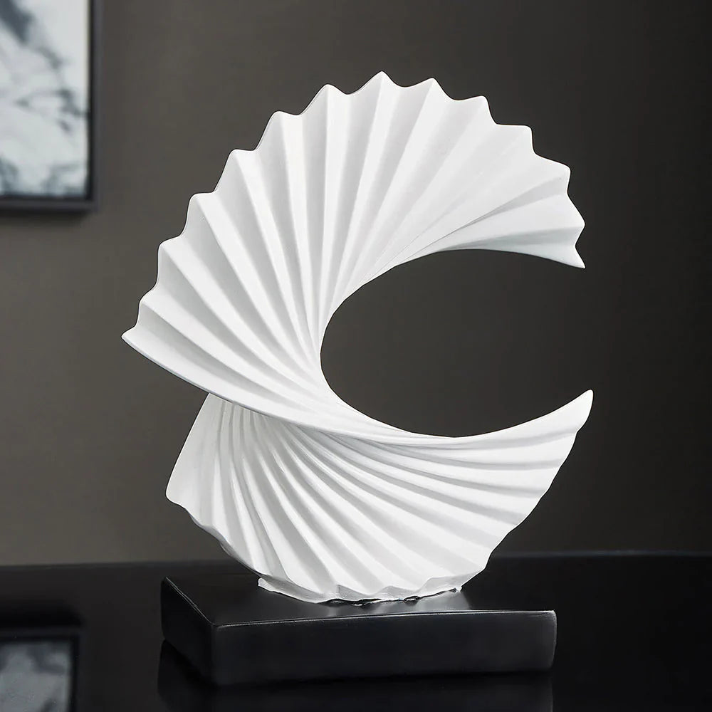 Elegant Spiral Sculpture - Modern Home Decor Art Piece for Living Room & Office