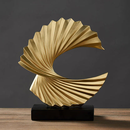 Elegant Spiral Sculpture - Modern Home Decor Art Piece for Living Room & Office