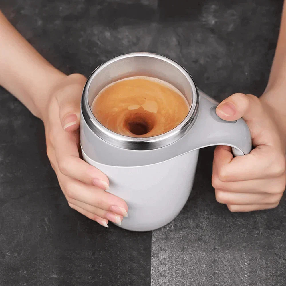 One-Button Automatic Stirring Thermos Cup for Easy Mixing and Convenience