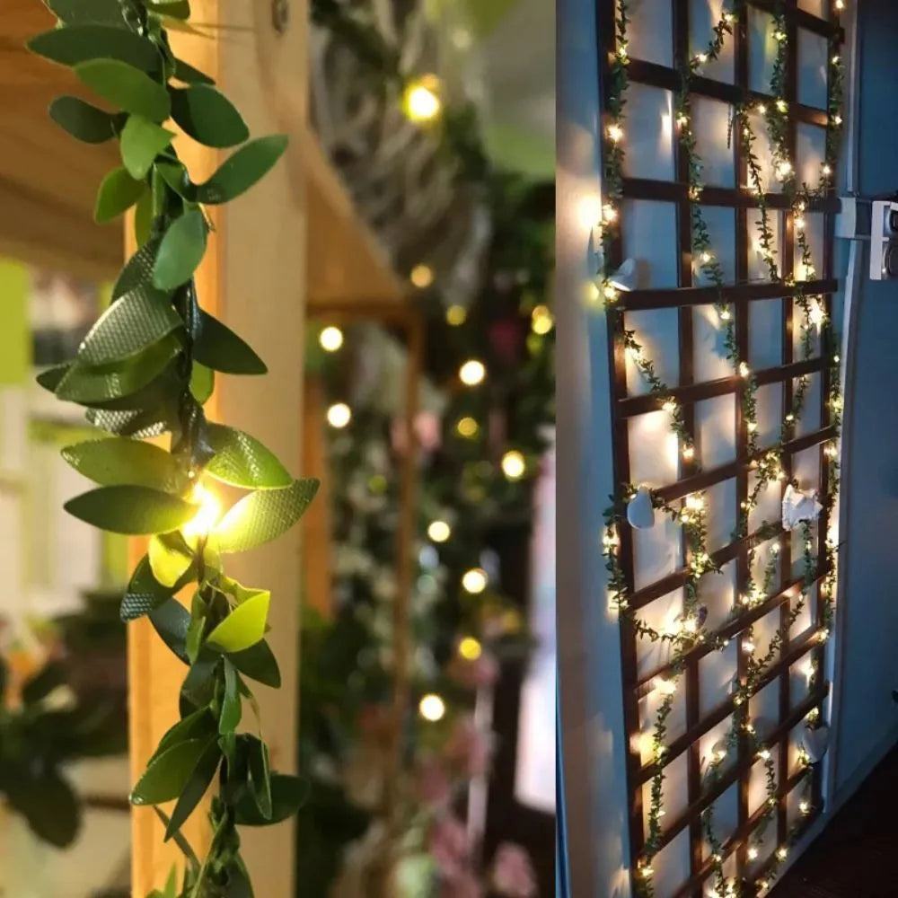 LED Vine Lights with Ivy Design – Decorative Fairy Lights for Indoor and Outdoor Decoration