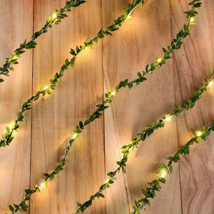 LED Vine Lights with Ivy Design – Decorative Fairy Lights for Indoor and Outdoor Decoration