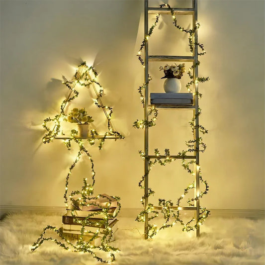 LED Vine Lights with Ivy Design – Decorative Fairy Lights for Indoor and Outdoor Decoration