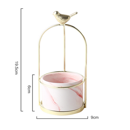 Decorative Bird-Themed Flower Pots for Elegant Home and Garden Display