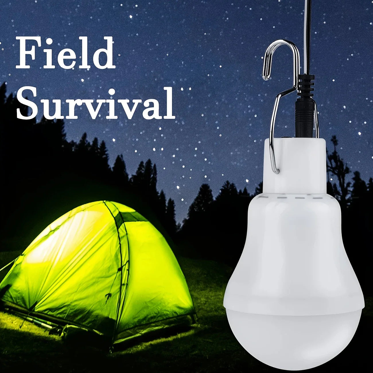 Solar LED Light with Panel – Energy-Efficient Lamp for Indoor and Outdoor Use