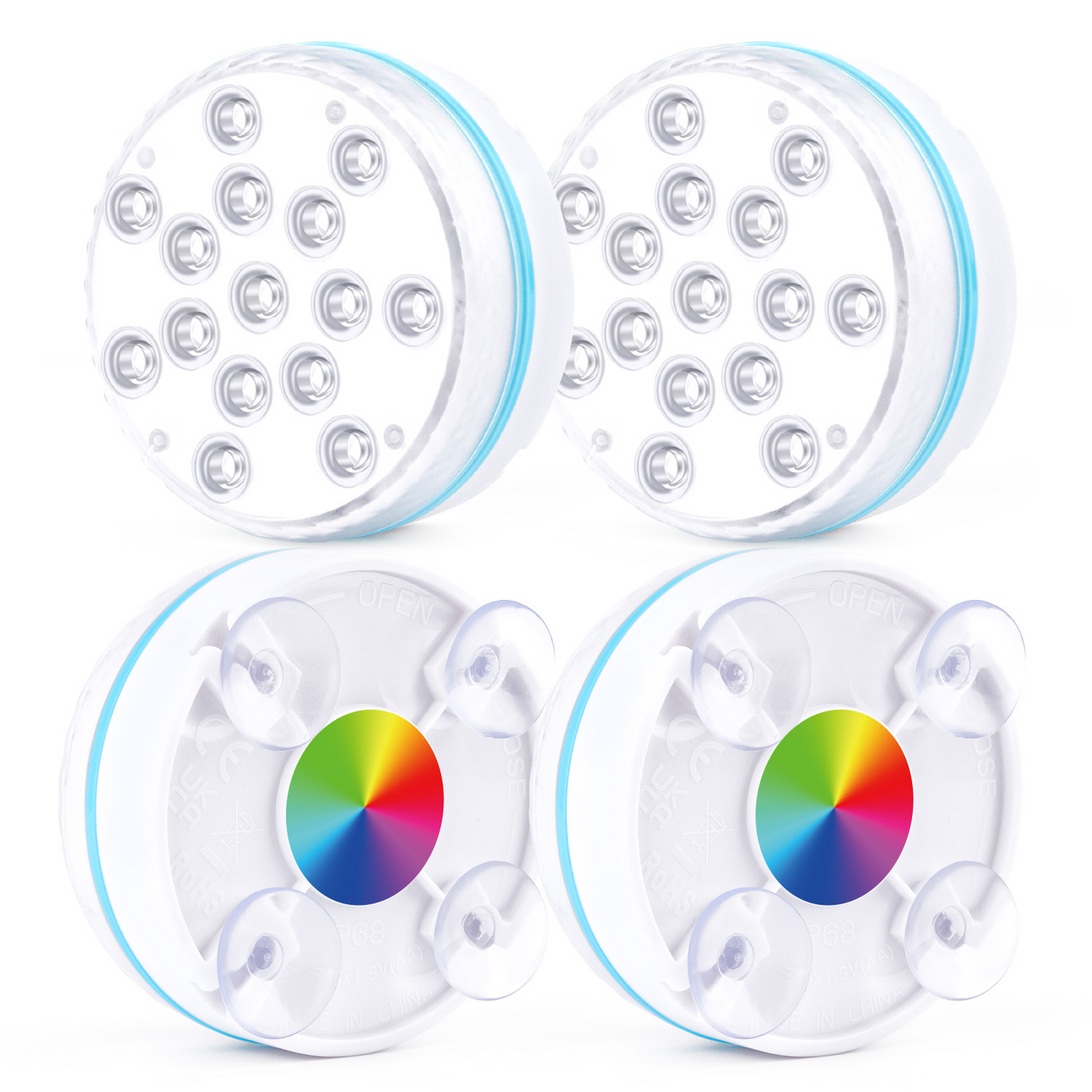 Remote-Controlled Underwater LED Light – RGB Multicolor Pool and Pond Lighting for Bathrooms