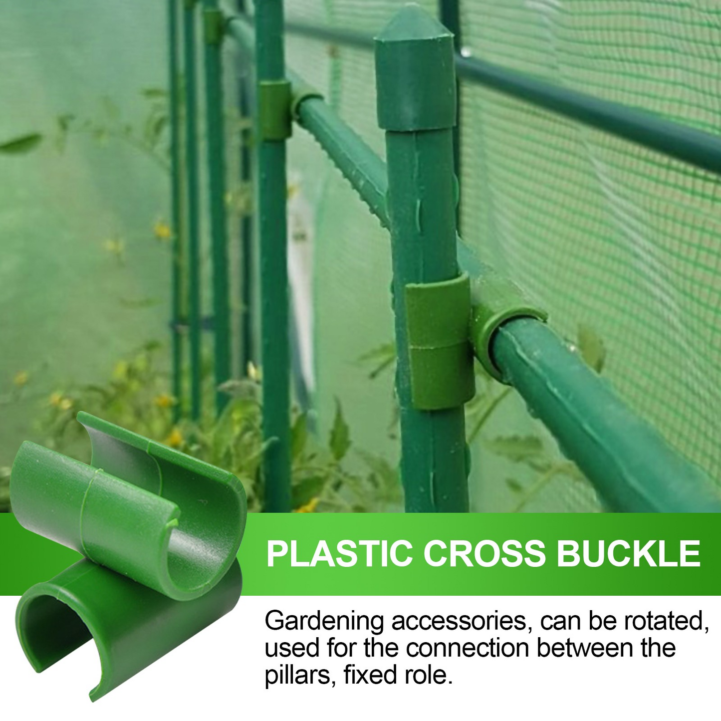 Garden Plant Support Clip – Practical Holder for Fences, Poles, and Netting