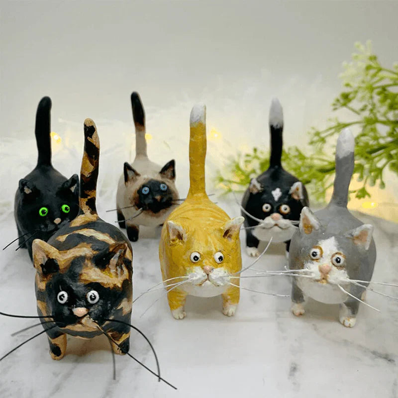 Handcrafted Whimsical Cat Ornament