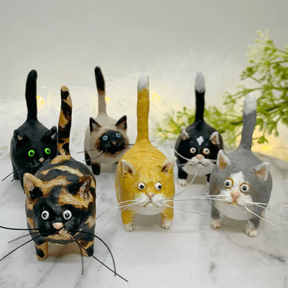 Handcrafted Whimsical Cat Ornament