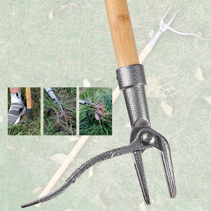 4-Claw Weed Puller - Durable Iron Garden Tool for Efficient Root Removal