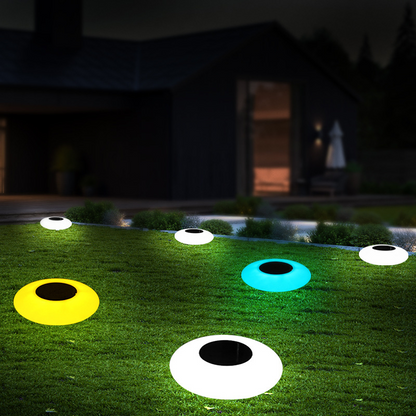 Solar LED Outdoor Garden Lights – Eye Design for Patio and Lawn, Weather-Resistant Lighting