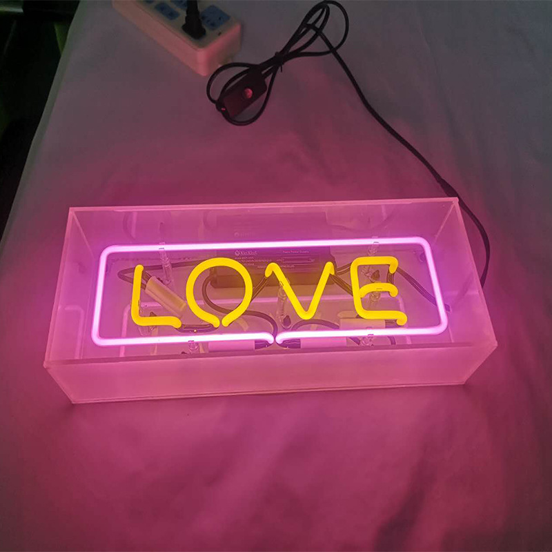 Acrylic Neon Light Sign – LED Table Lamp for Living Room & Bedroom Decor