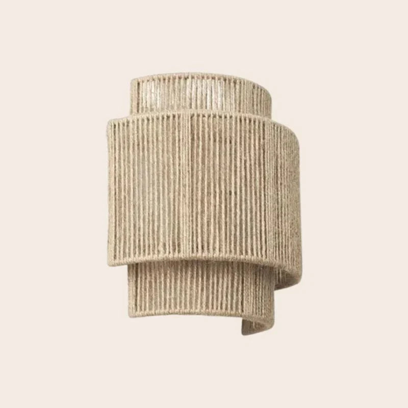 Woven Rattan Wall Light