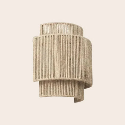 Woven Rattan Wall Light