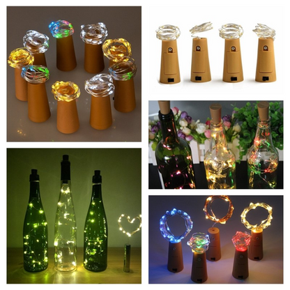 LED Bottle Lights – Decorative Wire Fairy Lights for Creative DIY Projects and Lighting
