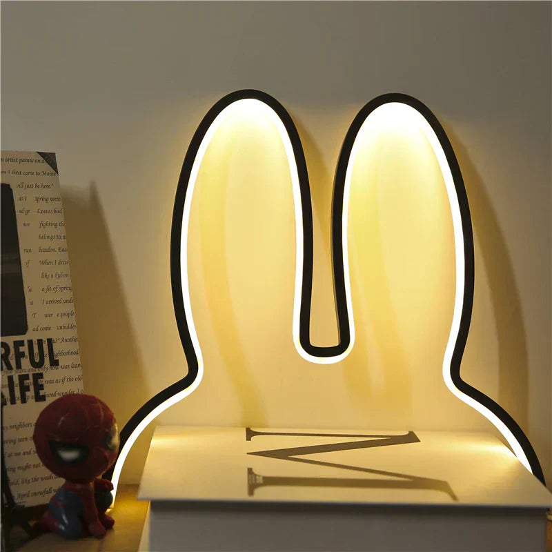 USB Rechargeable Bunny LED Night Light with Color Changing Mode