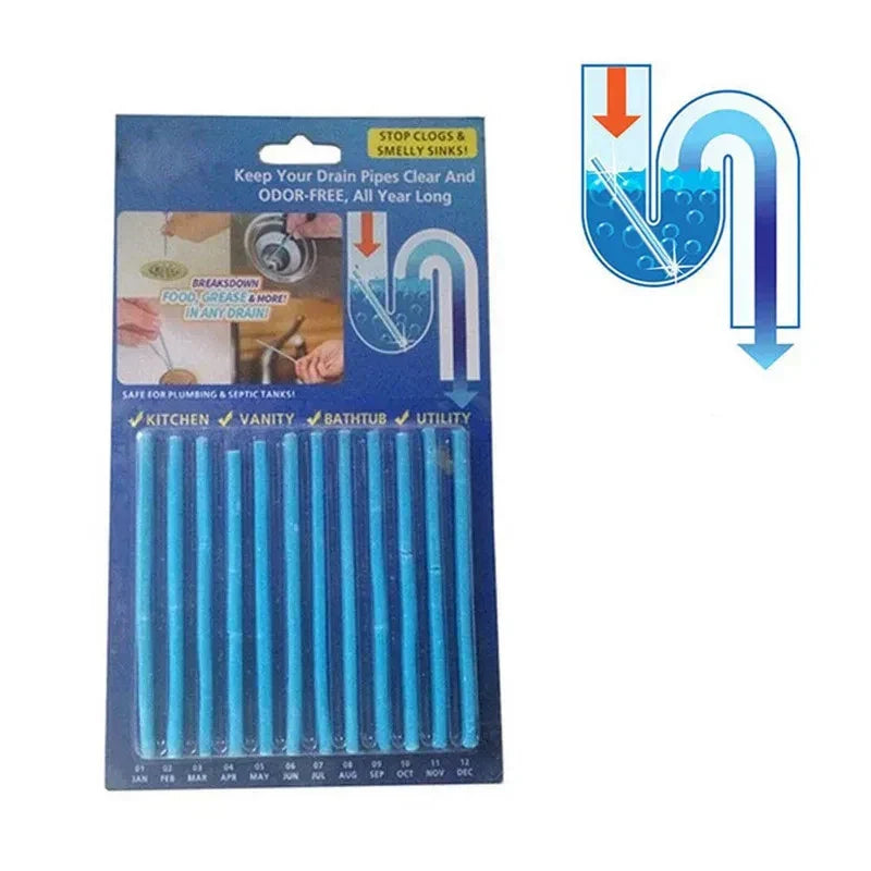 Pipe Freshener Sticks | Odor-Free Drain Cleaner Bars