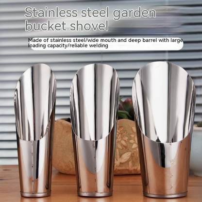 Durable Stainless Steel Planting Shovel – Strong Gardening Tool for Soil and Pots