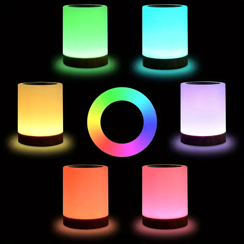 Adjustable LED Night Lamp With Modern Design And Color Changing Features