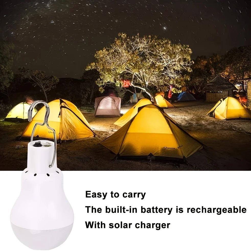 Solar LED Light with Panel – Energy-Efficient Lamp for Indoor and Outdoor Use